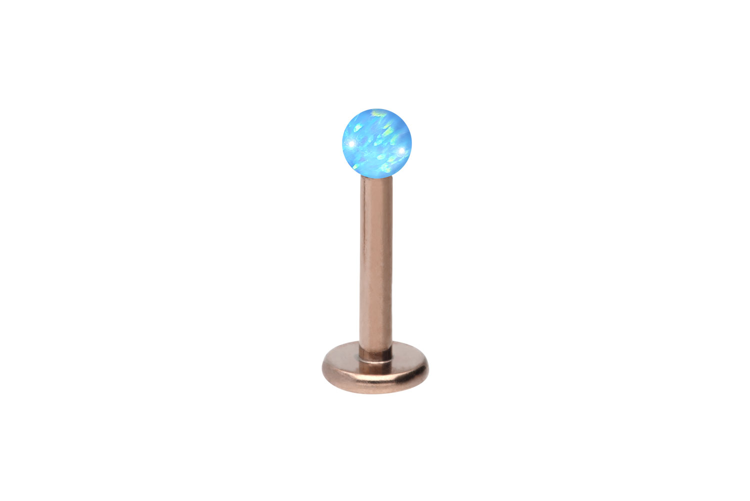 Titan Labret Piercing SYNTHETISCHER OPAL